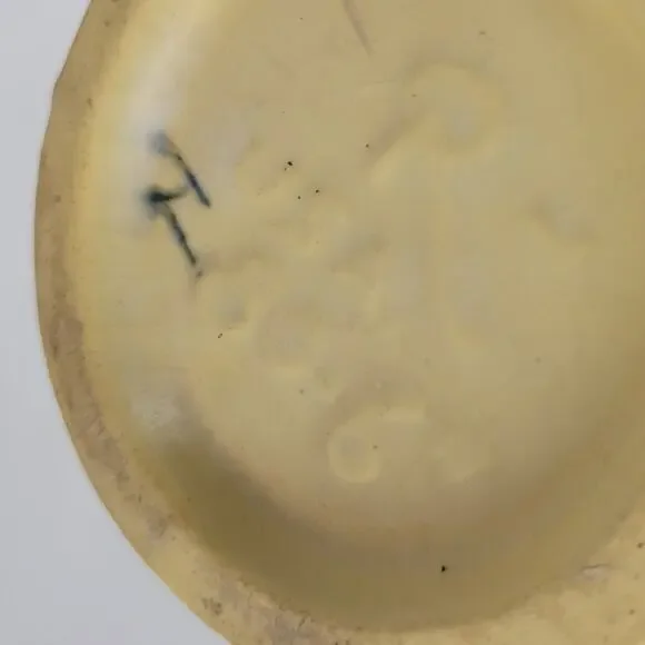 Vintage Roseville Pottery Planter Ribbed Flower‎ Plant Pot 6.25" Green Glazed - Picture 8 of 16